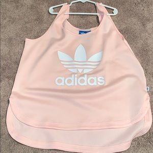 Pink adidas tank